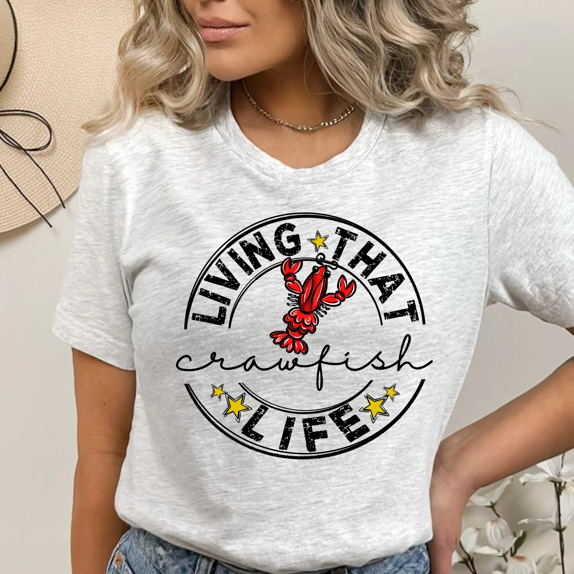 Living That Crawfish Life DTF Transfer - Merch Girls