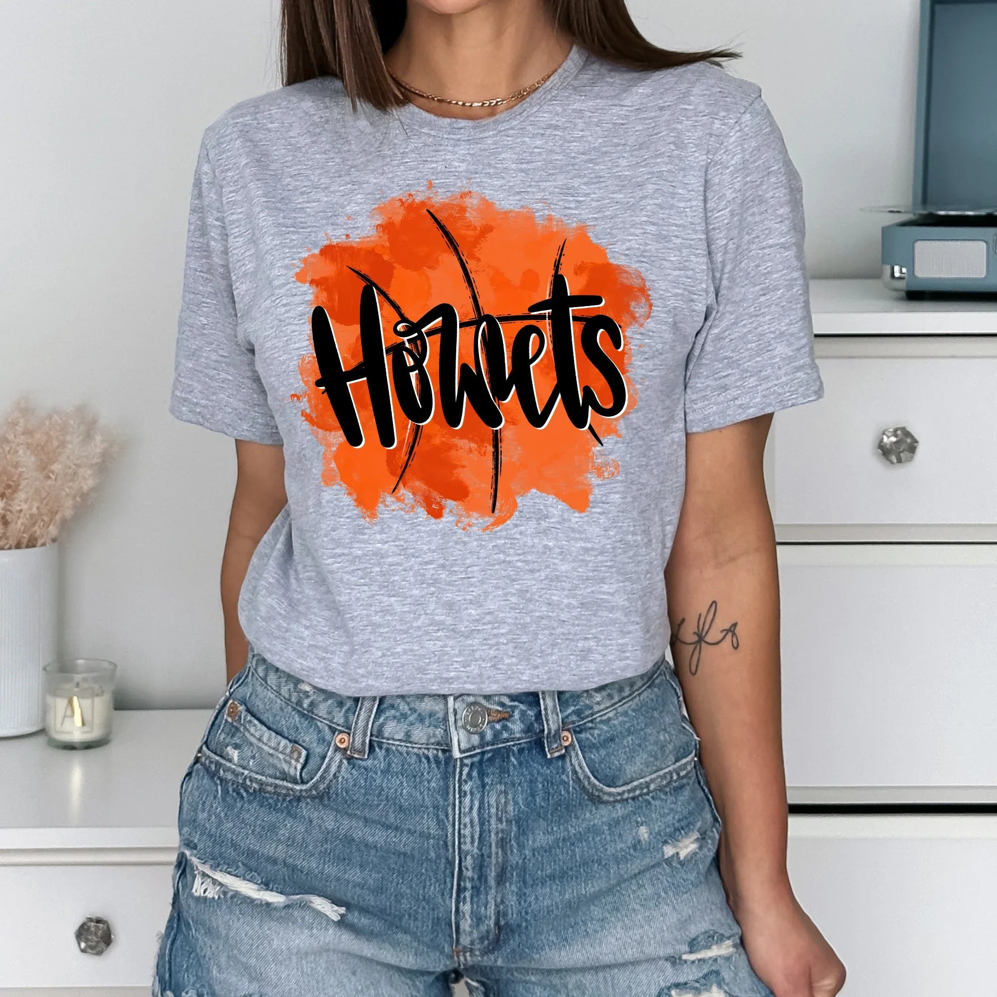Hornets Basketball DTF Transfer - Merch Girls