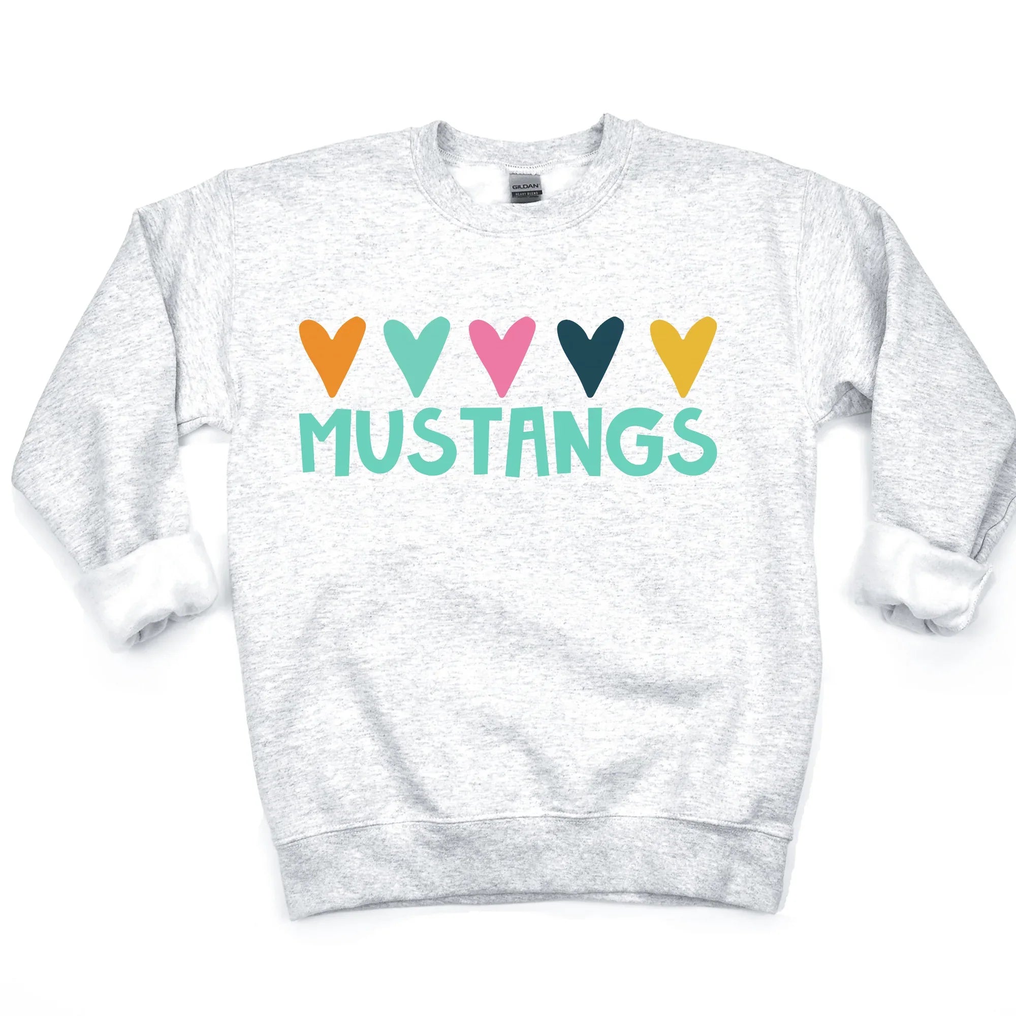 Mustangs Hearts DTF Transfer - Merch Girls