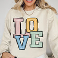 Love Boho Varsity Doodle Graphic Tee - Merch Girls