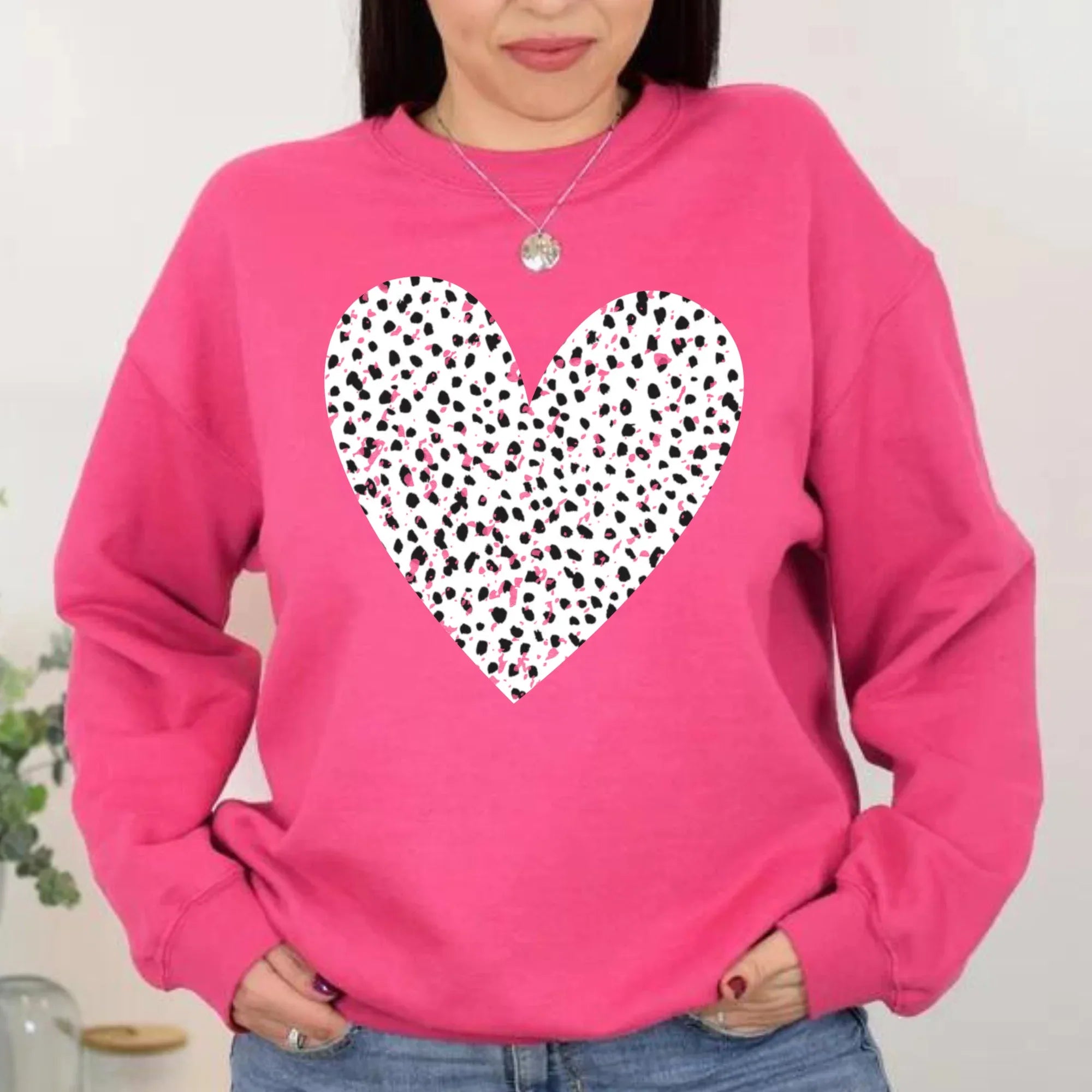 Black and White Heart Graphic Tee - Merch Girls