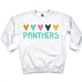 Panthers Hearts DTF Transfer - Merch Girls