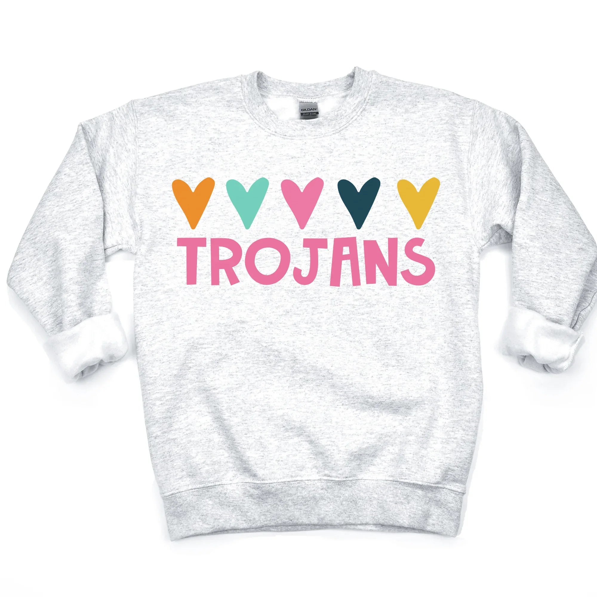 Trojans Hearts DTF Transfer - Merch Girls