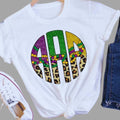 Mardi Gras Beads/Leopard Monogram DTF Transfer - Merch Girls