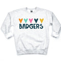 Badgers Hearts DTF Transfer - Merch Girls