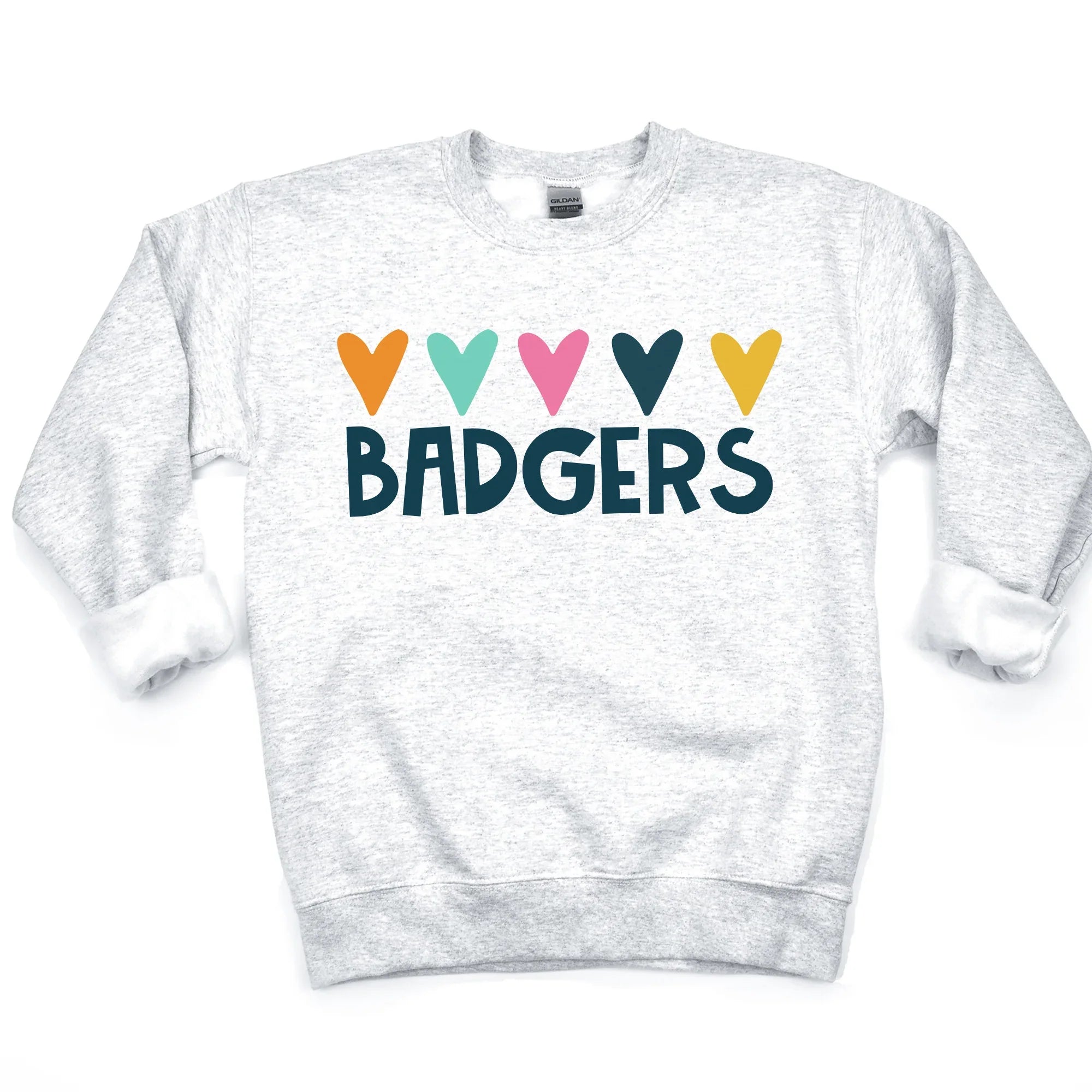 Badgers Hearts DTF Transfer - Merch Girls