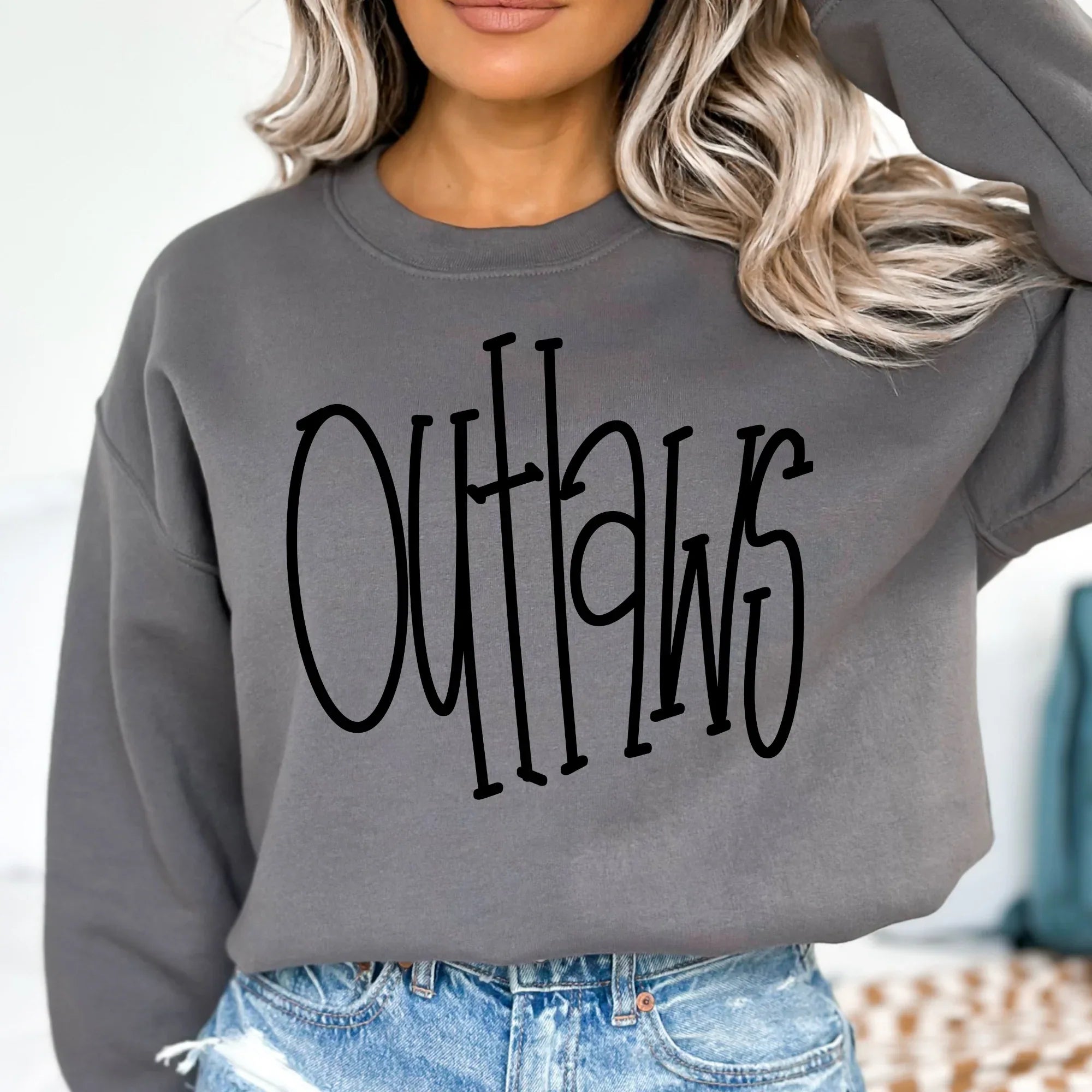 Outlaws Hand Letter DTF Transfer - Merch Girls