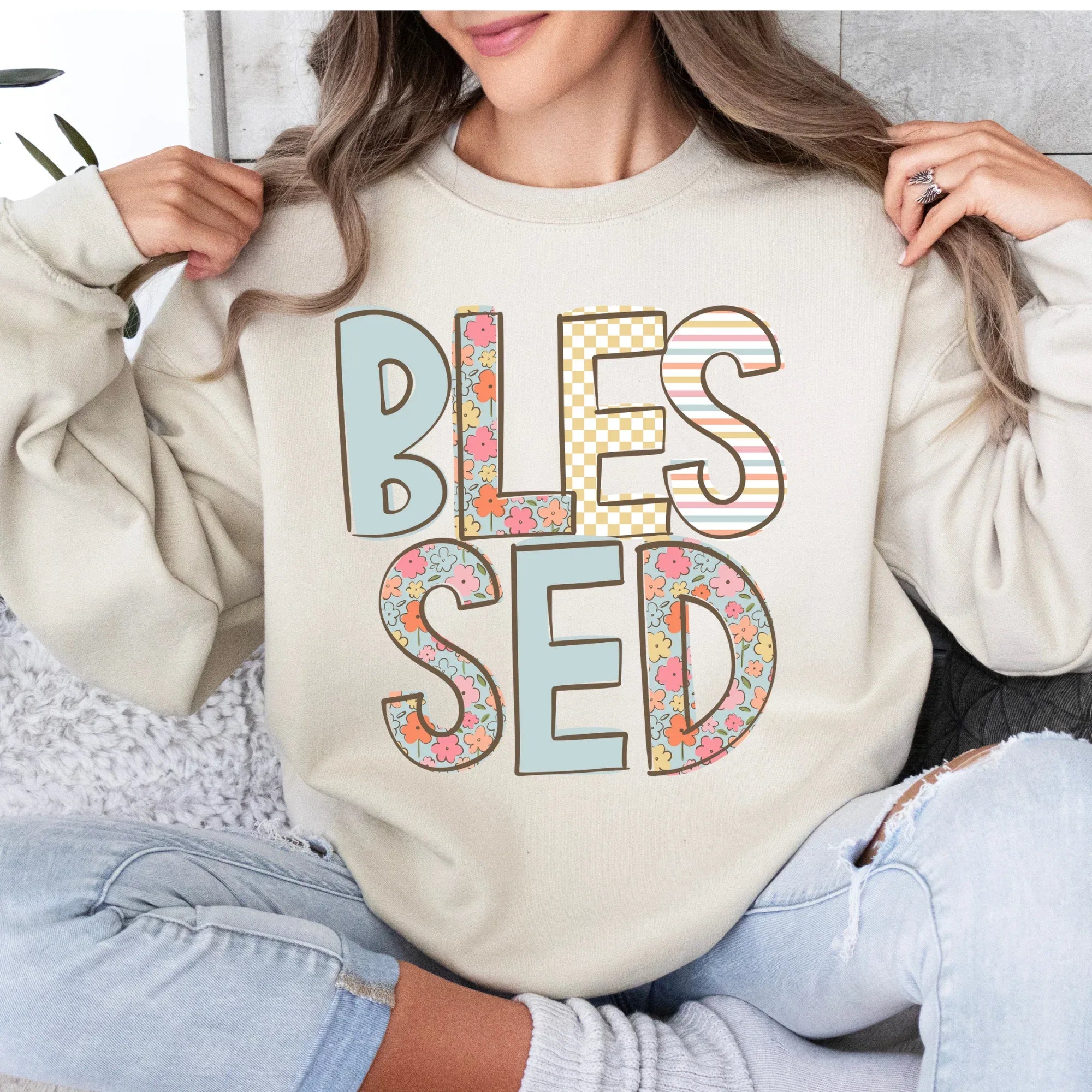 Blessed Spring Doodle DTF Transfer - Merch Girls