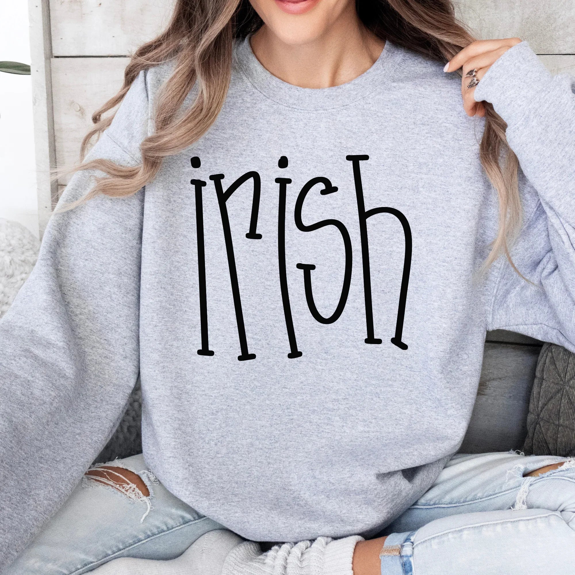 irish Hand Letter DTF Transfer - Merch Girls