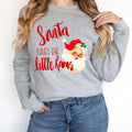 Santa Loves the Little Rams DTF Transfer - Merch Girls