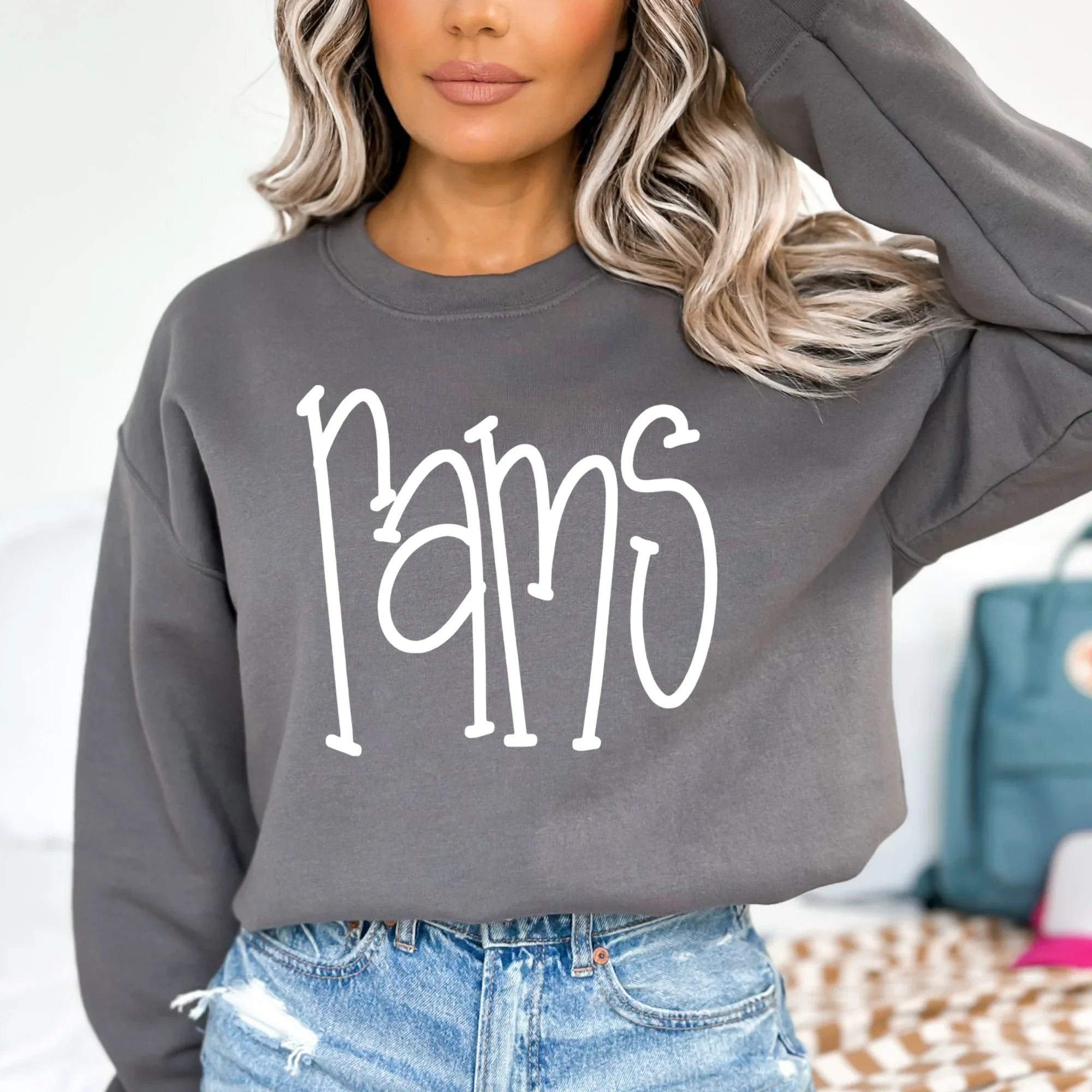 Rams Hand Letter DTF Transfer - Merch Girls