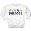 Bulldogs Hearts DTF Transfer - Merch Girls