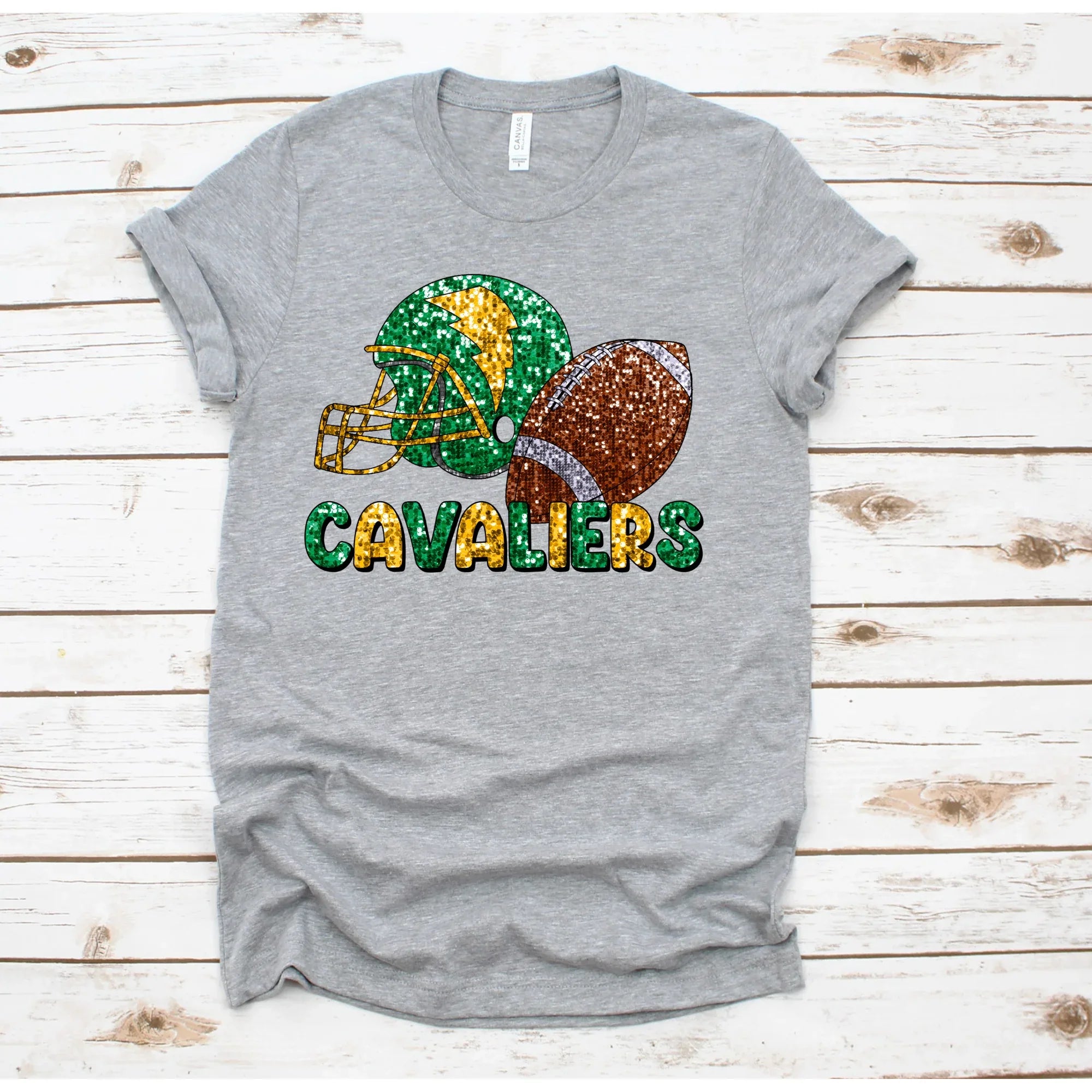 Cavaliers Football Sequin DTF Transfer - Merch Girls