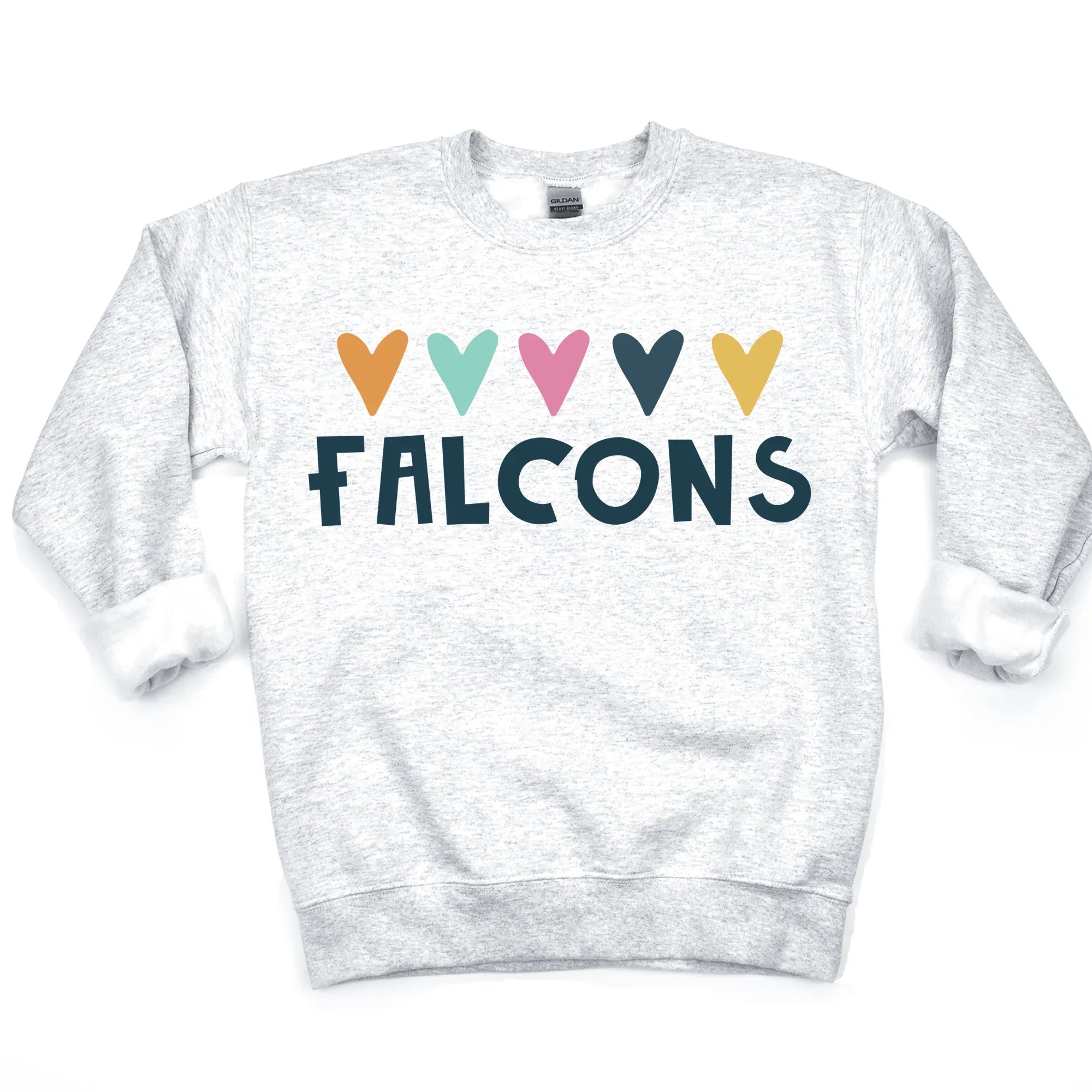 Falcons Hearts DTF Transfer - Merch Girls