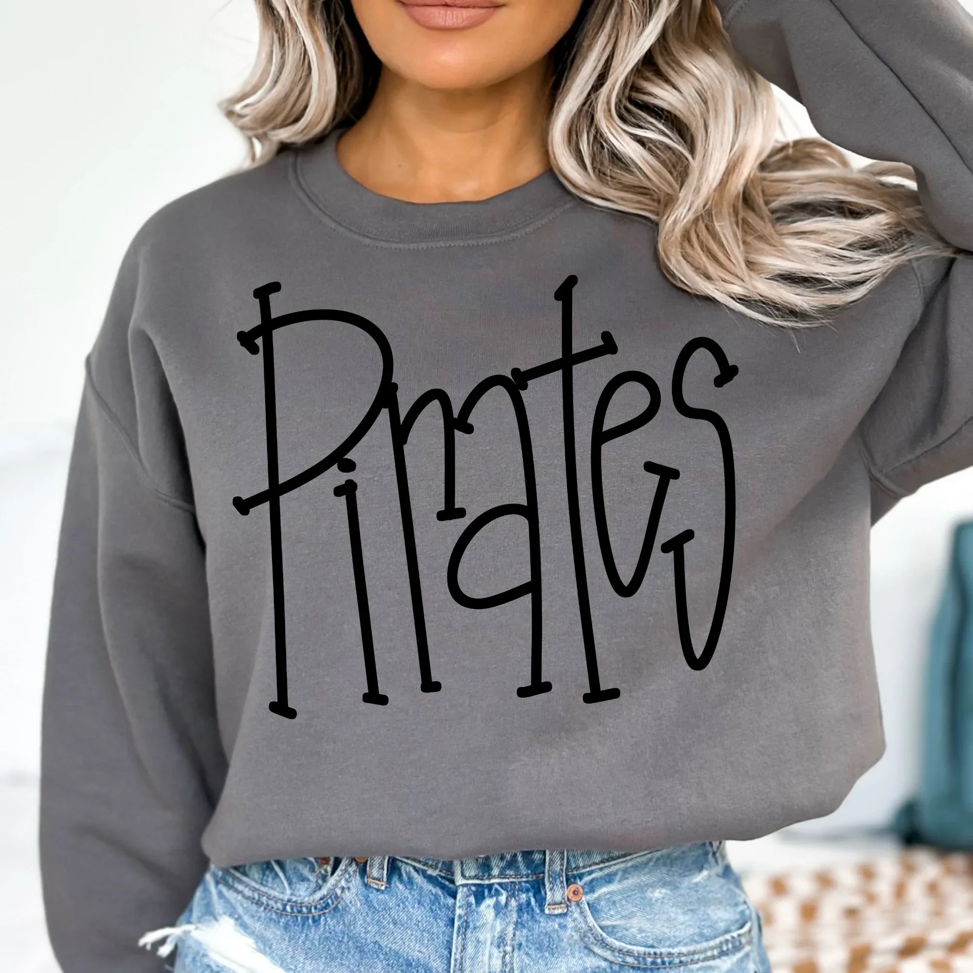 Pirates Hand Letter DTF Transfer - Merch Girls