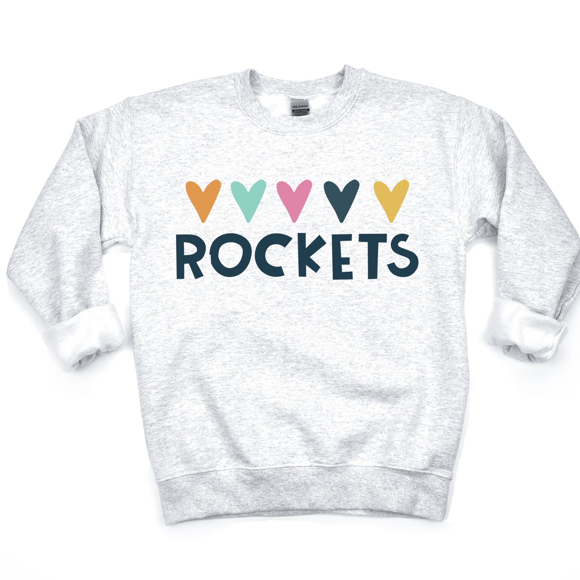 Rockets Hearts DTF Transfer