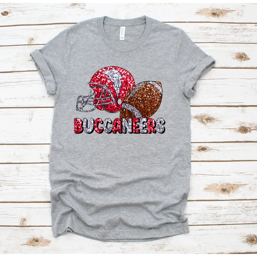 Buccaneers Football Sequin DTF Transfer - Merch Girls