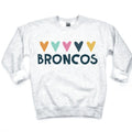 Broncos Hearts DTF Transfer - Merch Girls