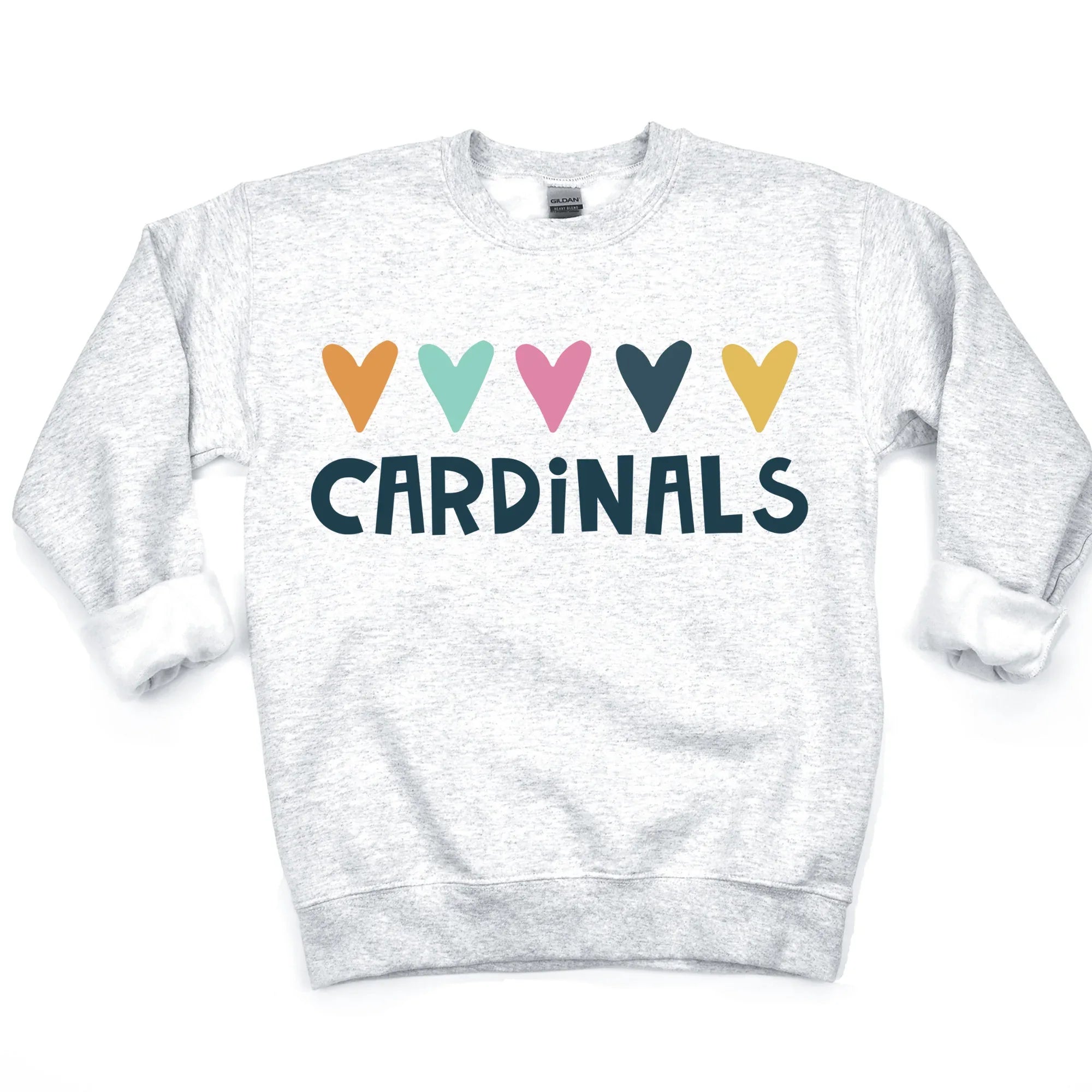 Cardinals Hearts DTF Transfer - Merch Girls