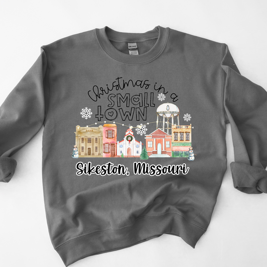 Christmas in a small town Sikeston, Missouri Graphic Tee or Sweatshirt