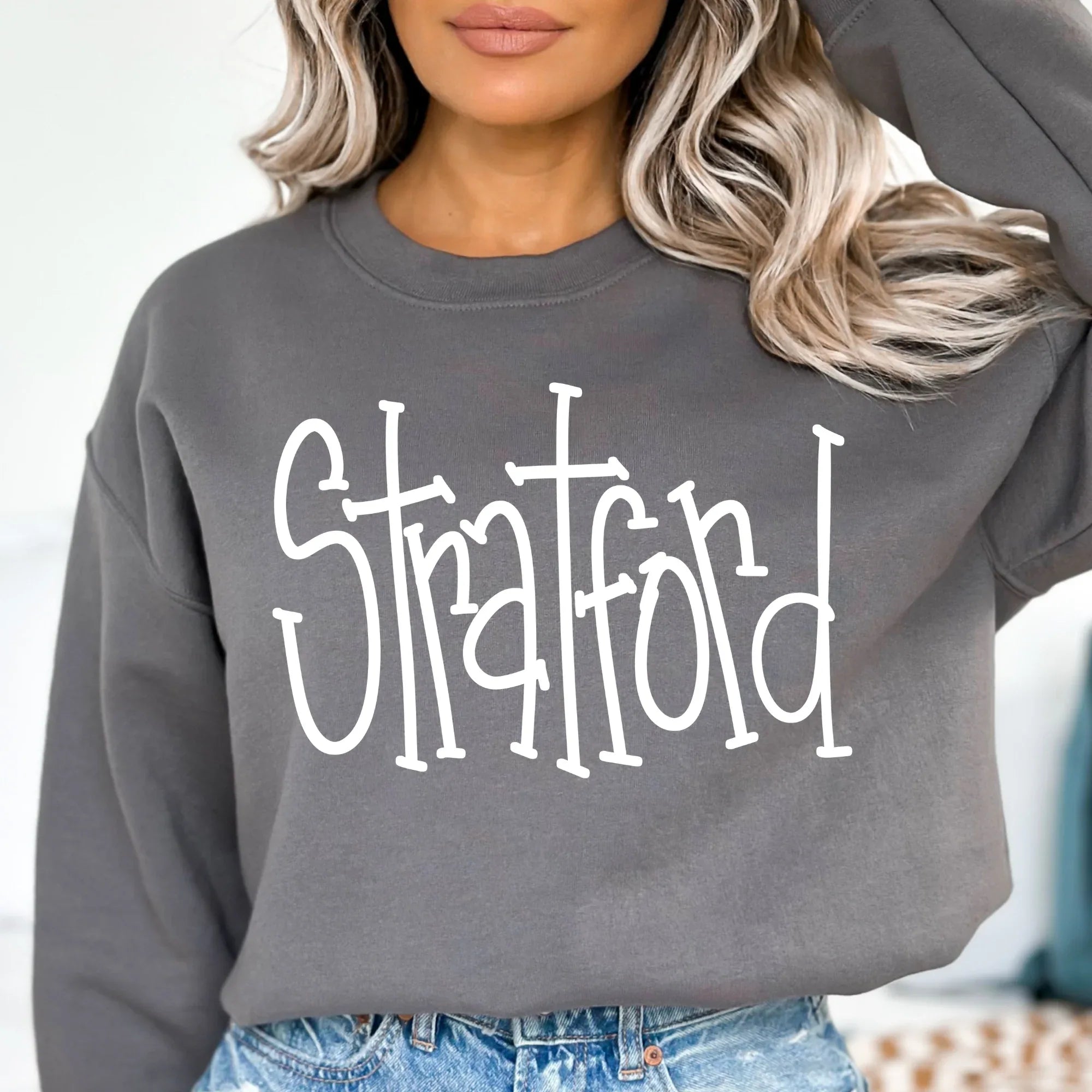 Stratford Hand Letter DTF Transfer - Merch Girls