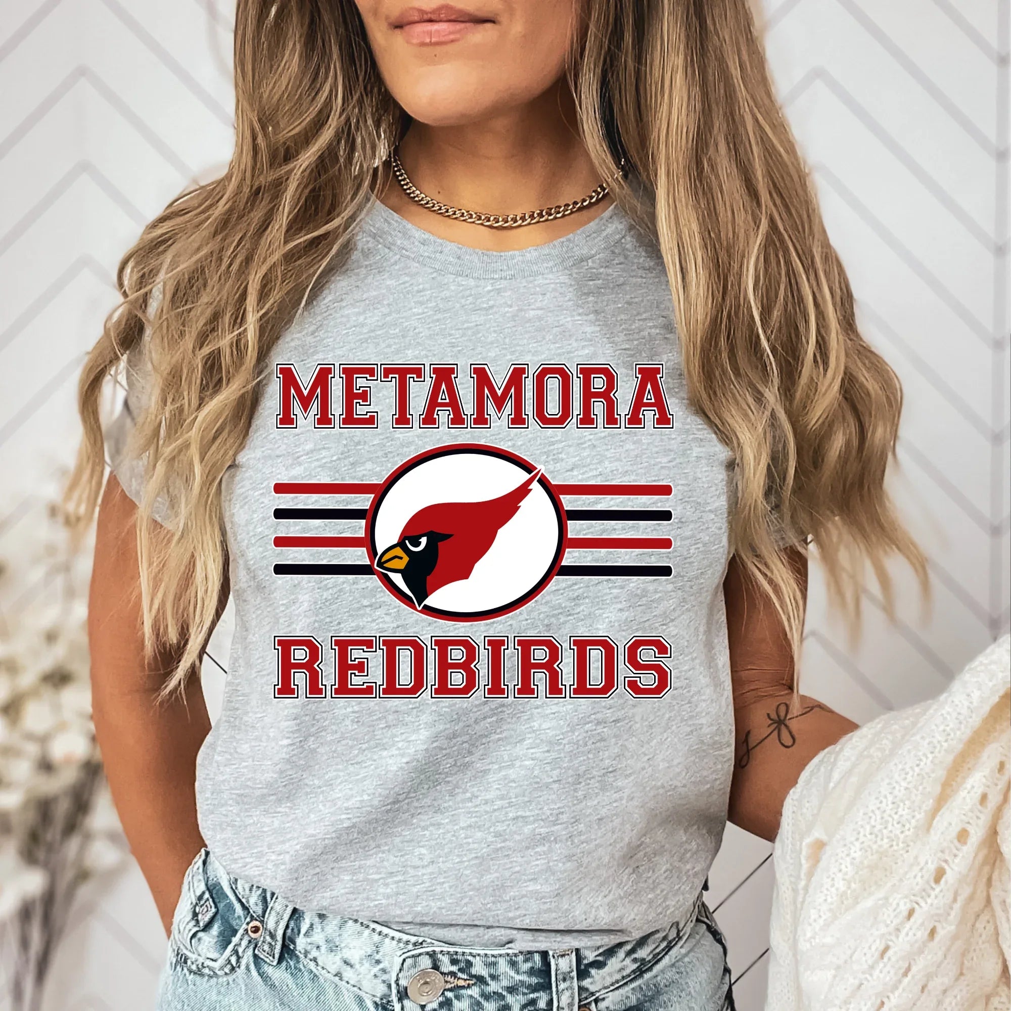 Metamora Redbirds DTF Transfer - Merch Girls