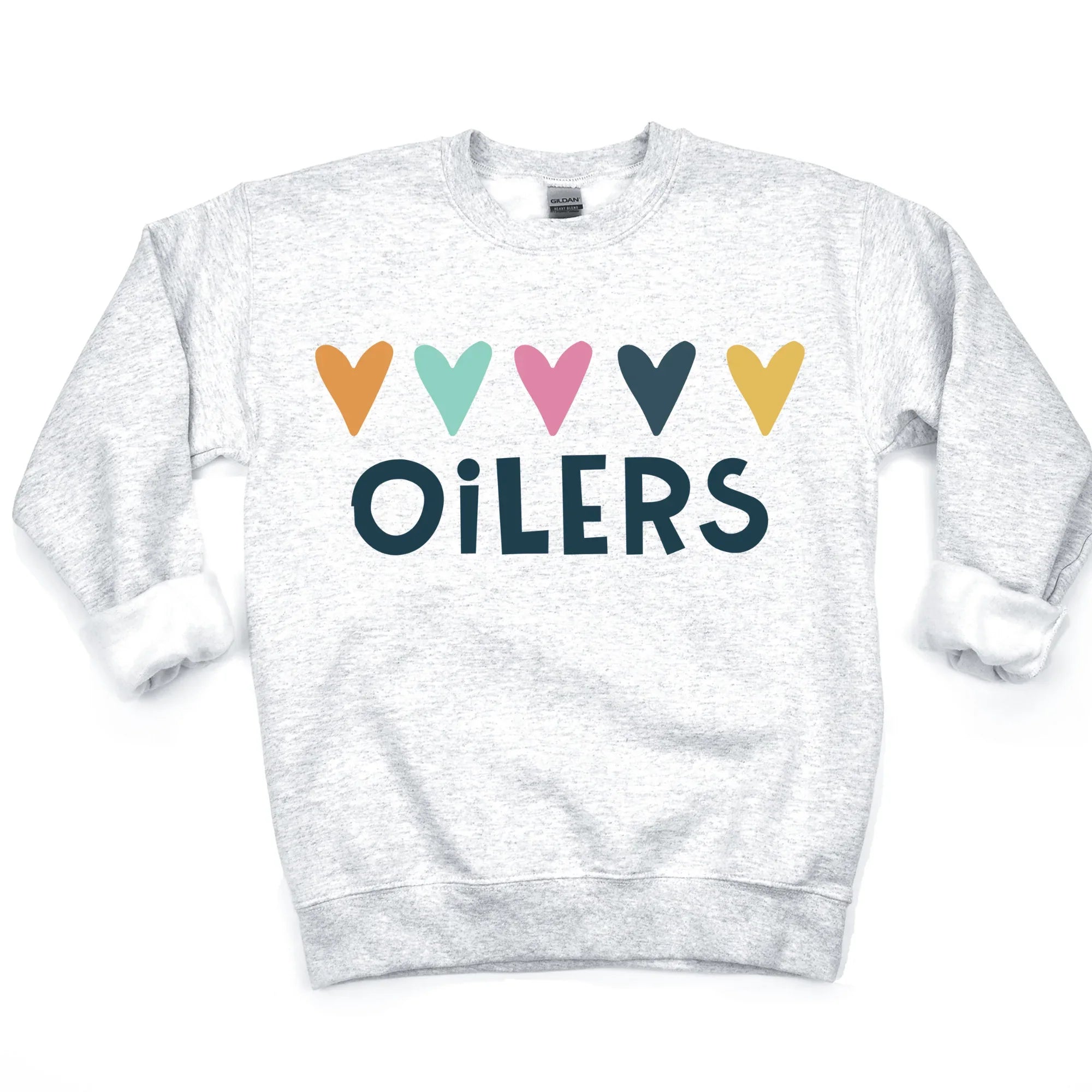 Oilers Hearts DTF Transfer - Merch Girls