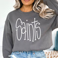 Saints Hand Letter DTF Transfer - Merch Girls