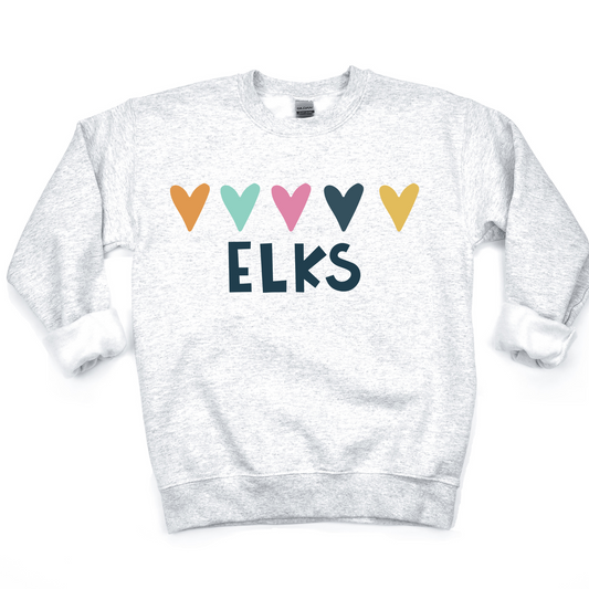 Elks Hearts DTF Transfer