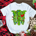 Green Christmas Chest DTF Transfer - Merch Girls