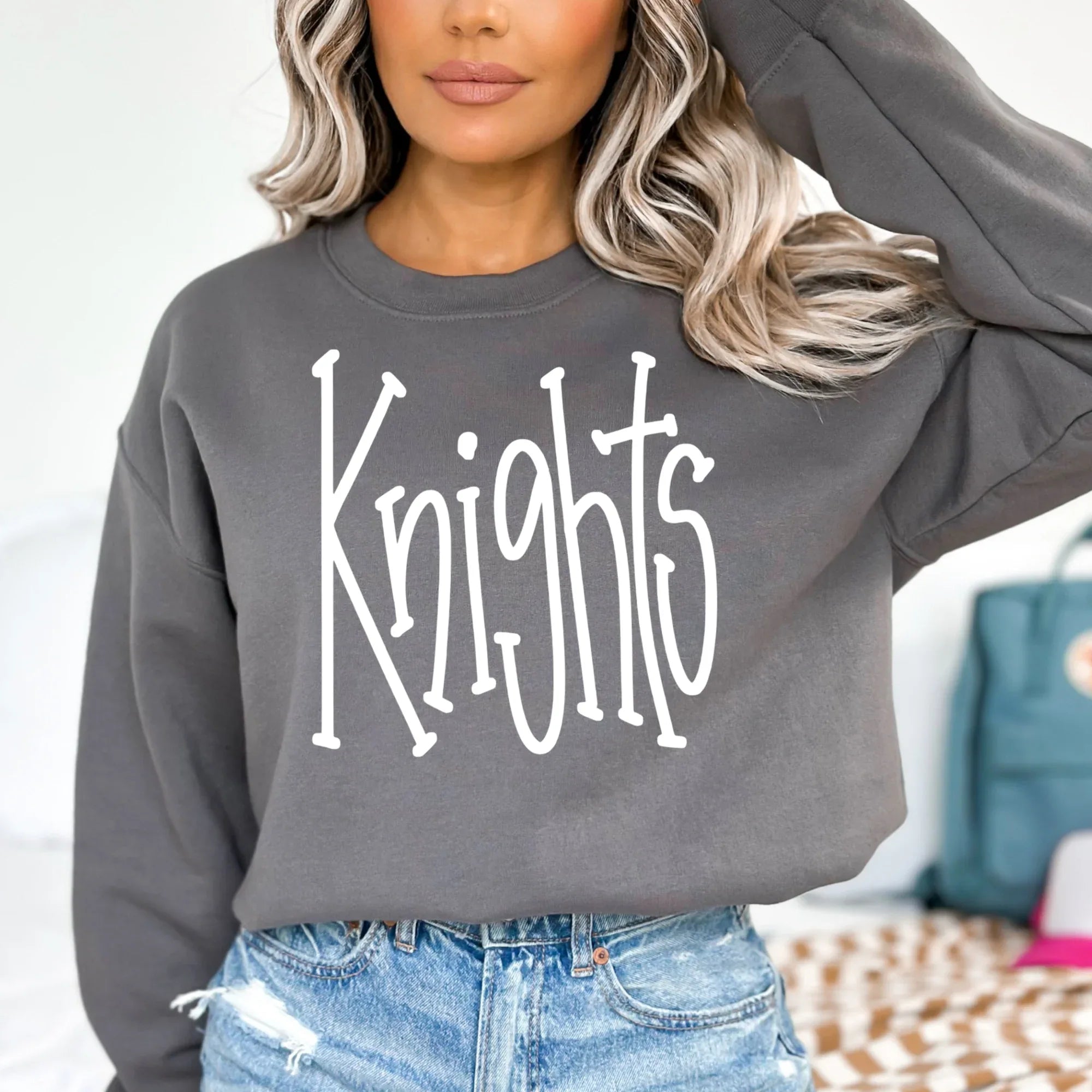 Knights Hand Letter DTF Transfer - Merch Girls