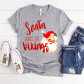 Santa Loves the Vikings DTF Transfer - Merch Girls