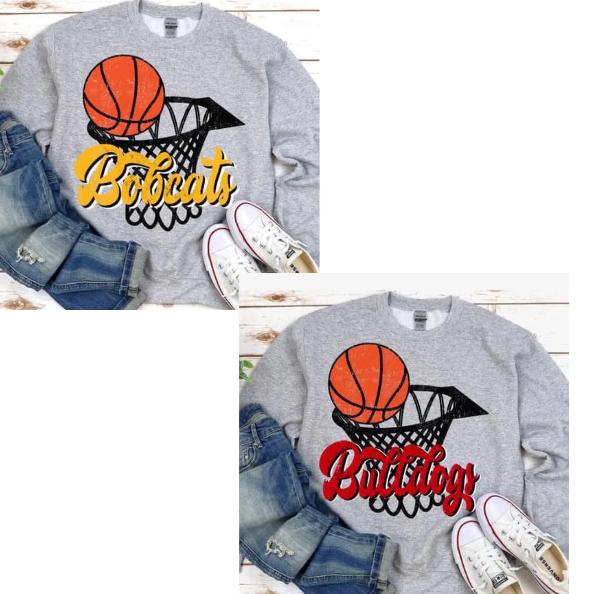 Mascot Basketball Hoop Design Mockup - No Physical Item! - Merch Girls