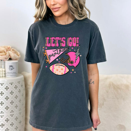 Let's Go Panthers Preppy Graphic Tee