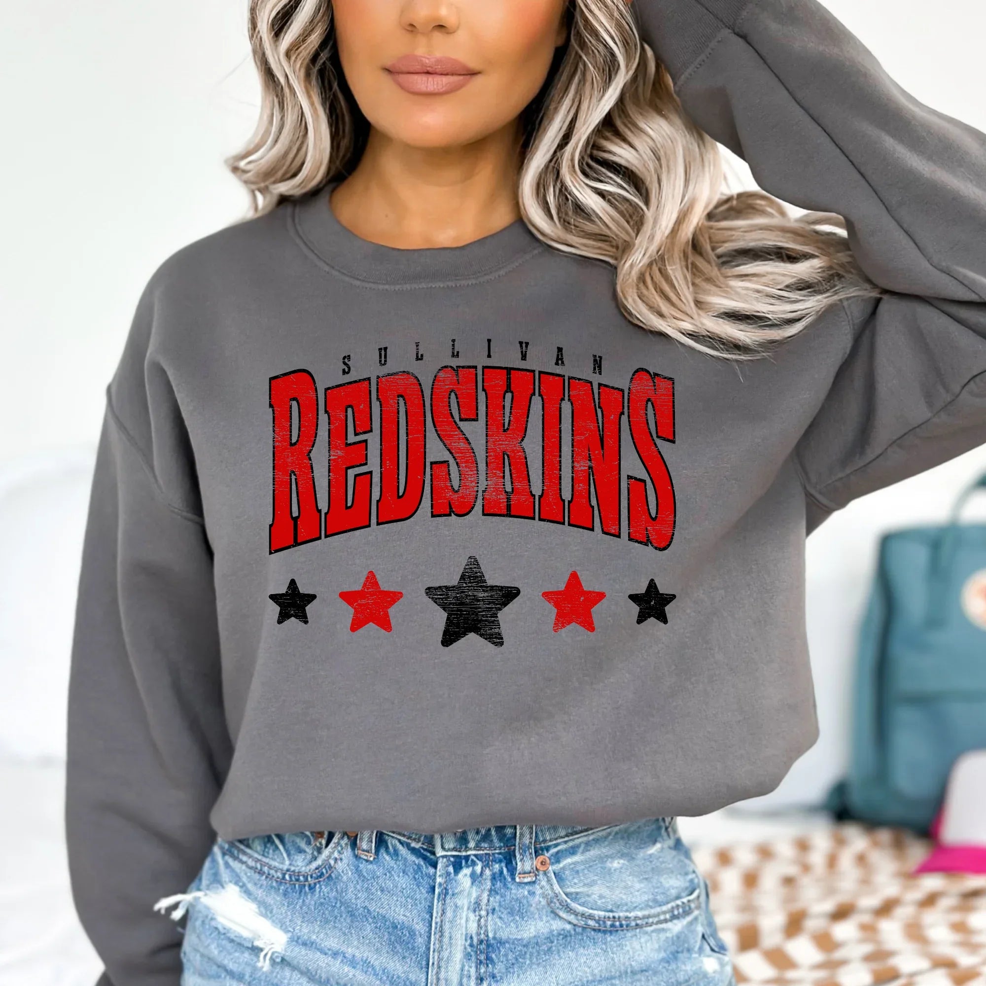 Redskins Sullivan Distressed Stars DTF Transfer - Merch Girls