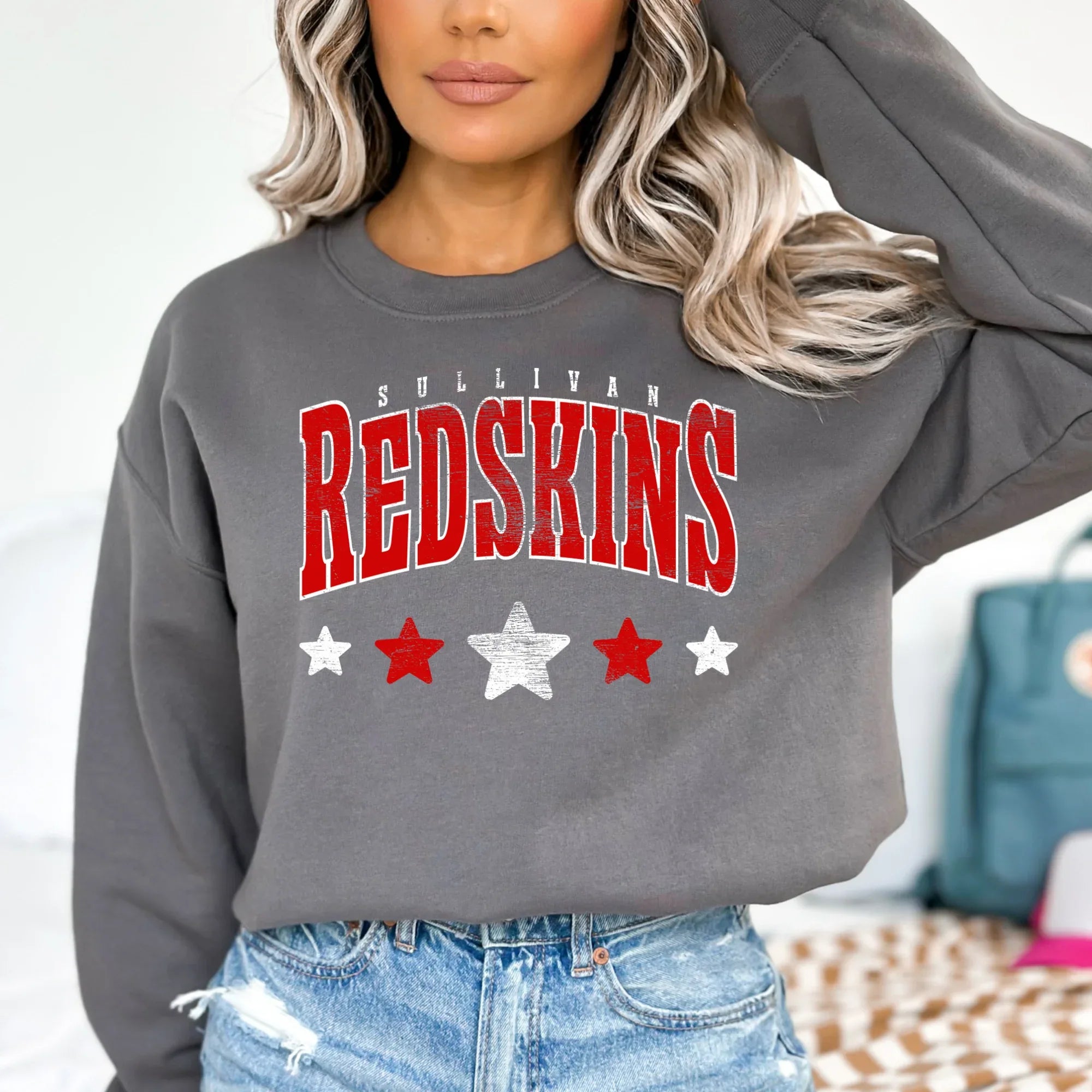 Redskins Sullivan Distressed Stars DTF Transfer - Merch Girls