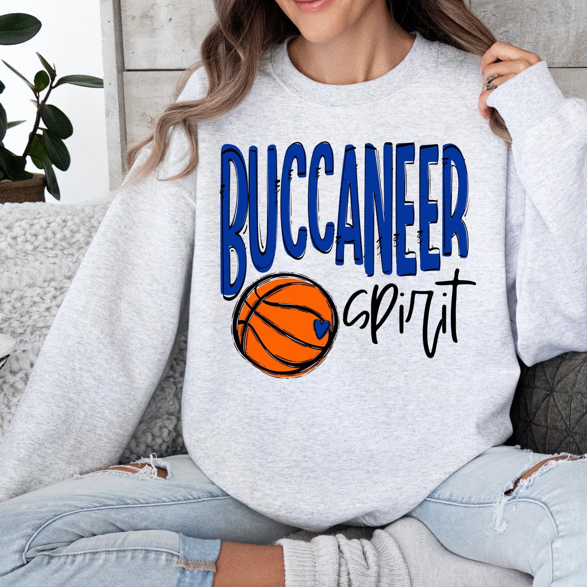 Buccaneer Spirit Basketball DTF Transfer - Merch Girls