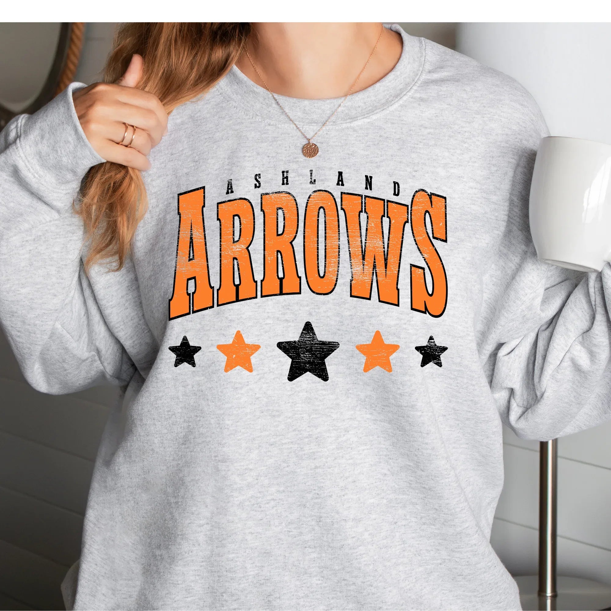 Ashland Arrows Distressed Stars DTF Transfer - Merch Girls