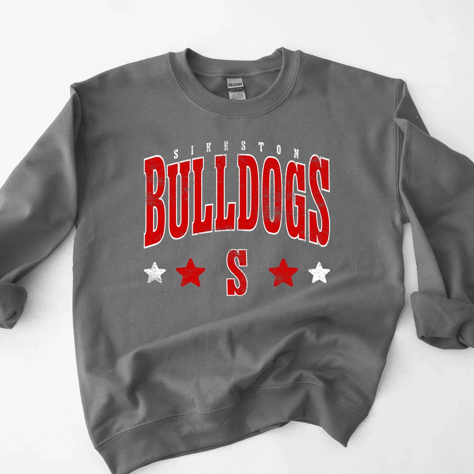 Sikeston Bulldogs Distressed Stars Graphic Tee - Merch Girls