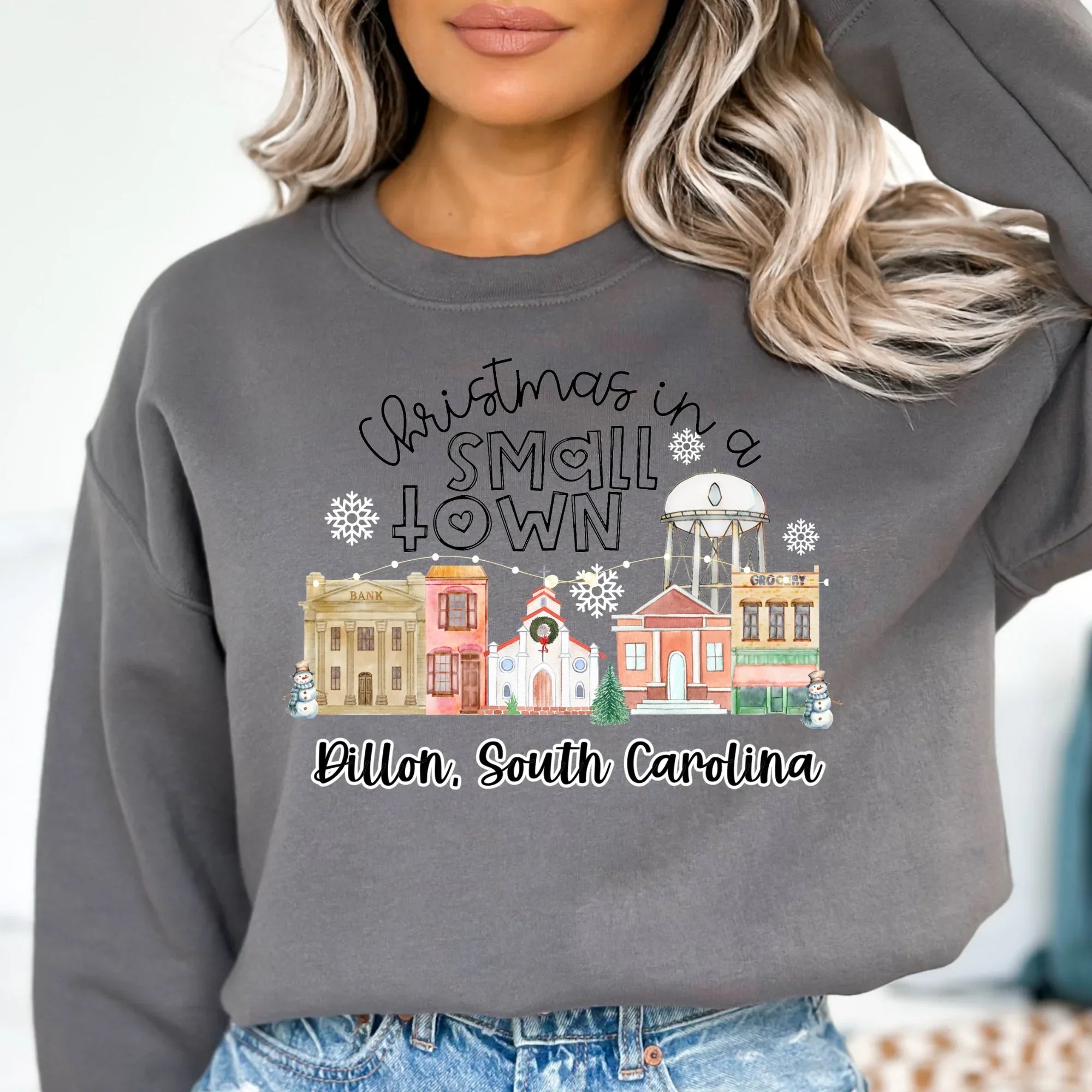 Christmas in a Small Town Dillion,South Carolina DTF Transfers - Merch Girls
