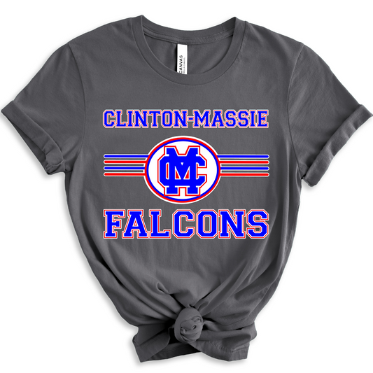 Clinton-Massie Falcons DTF Transfer