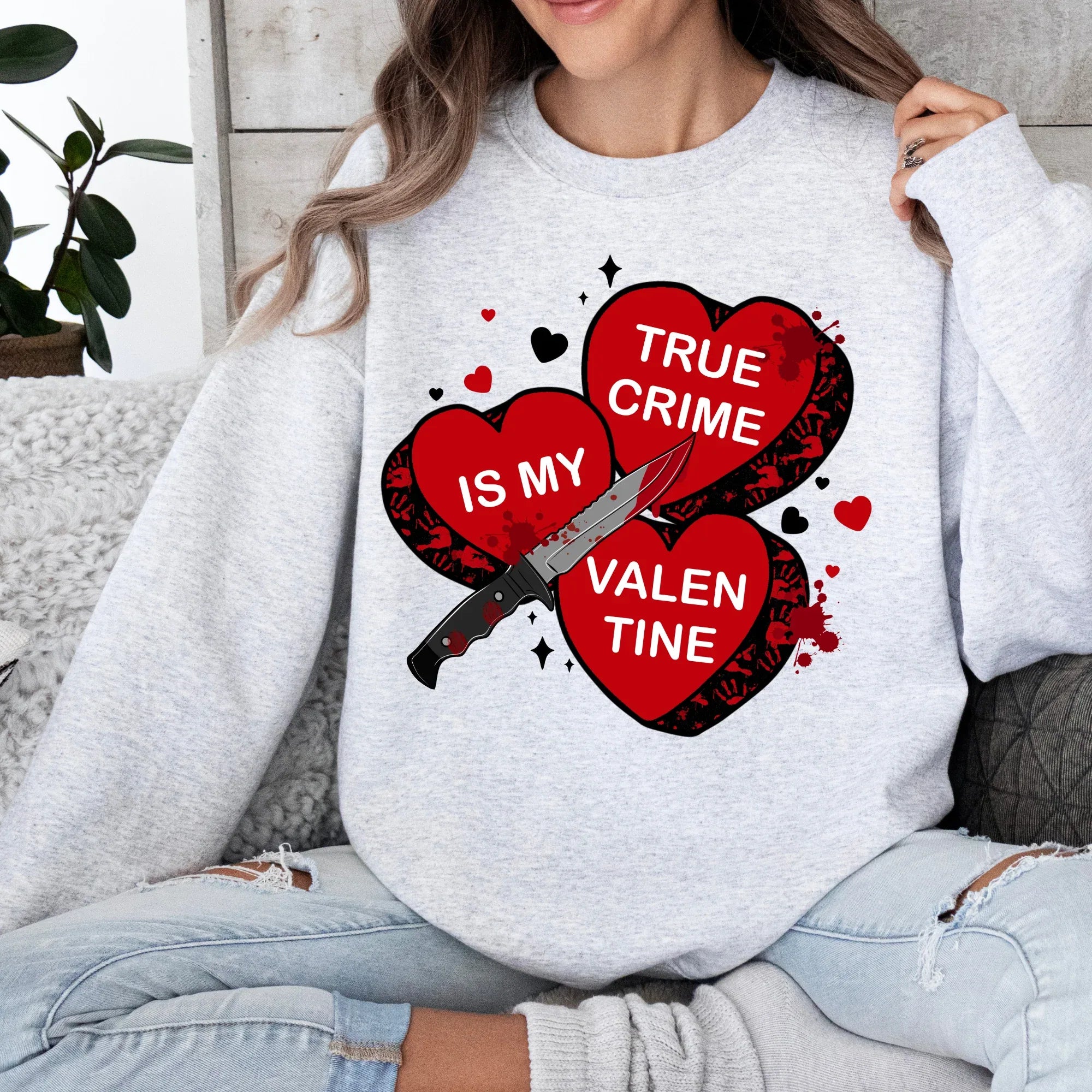 True Crime is My Valetine DTF Transfer - Merch Girls
