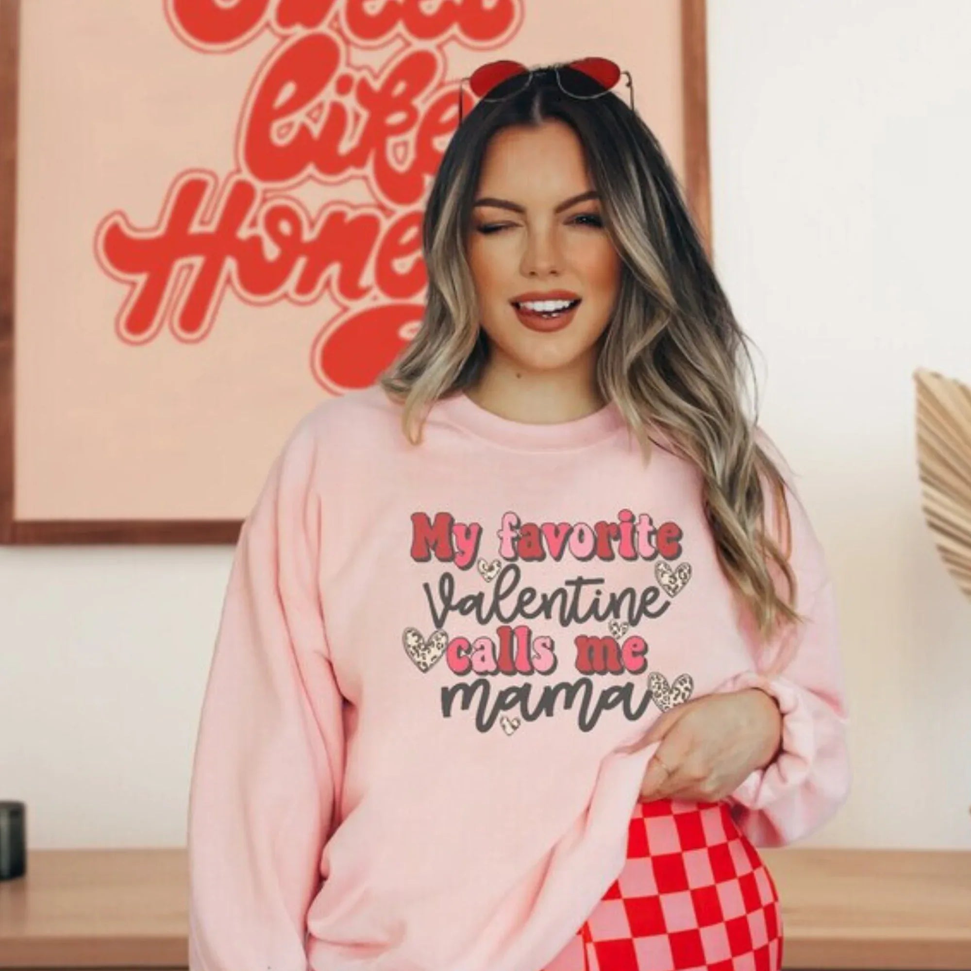 My Favorite Valentine Calls Me Mama DTF Transfers - Merch Girls