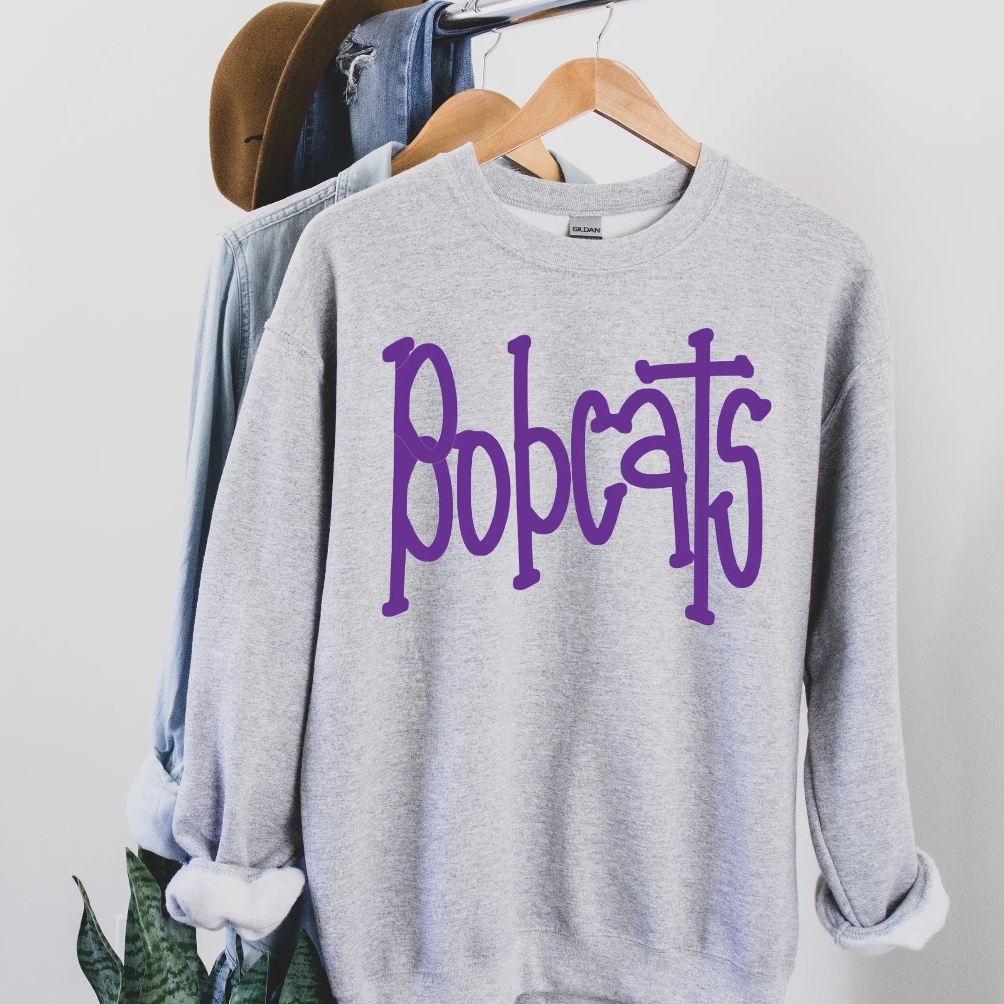Bobcats Purple DTF Transfer - Merch Girls
