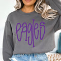 Eagles Purple Hand Letter DTF Transfer - Merch Girls