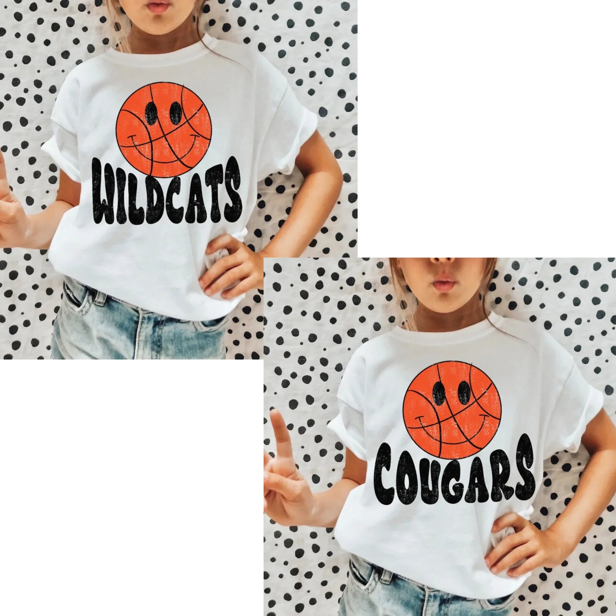 Smiley Basketball Face Mascot Design Mockup - No Physical Item! - Merch Girls