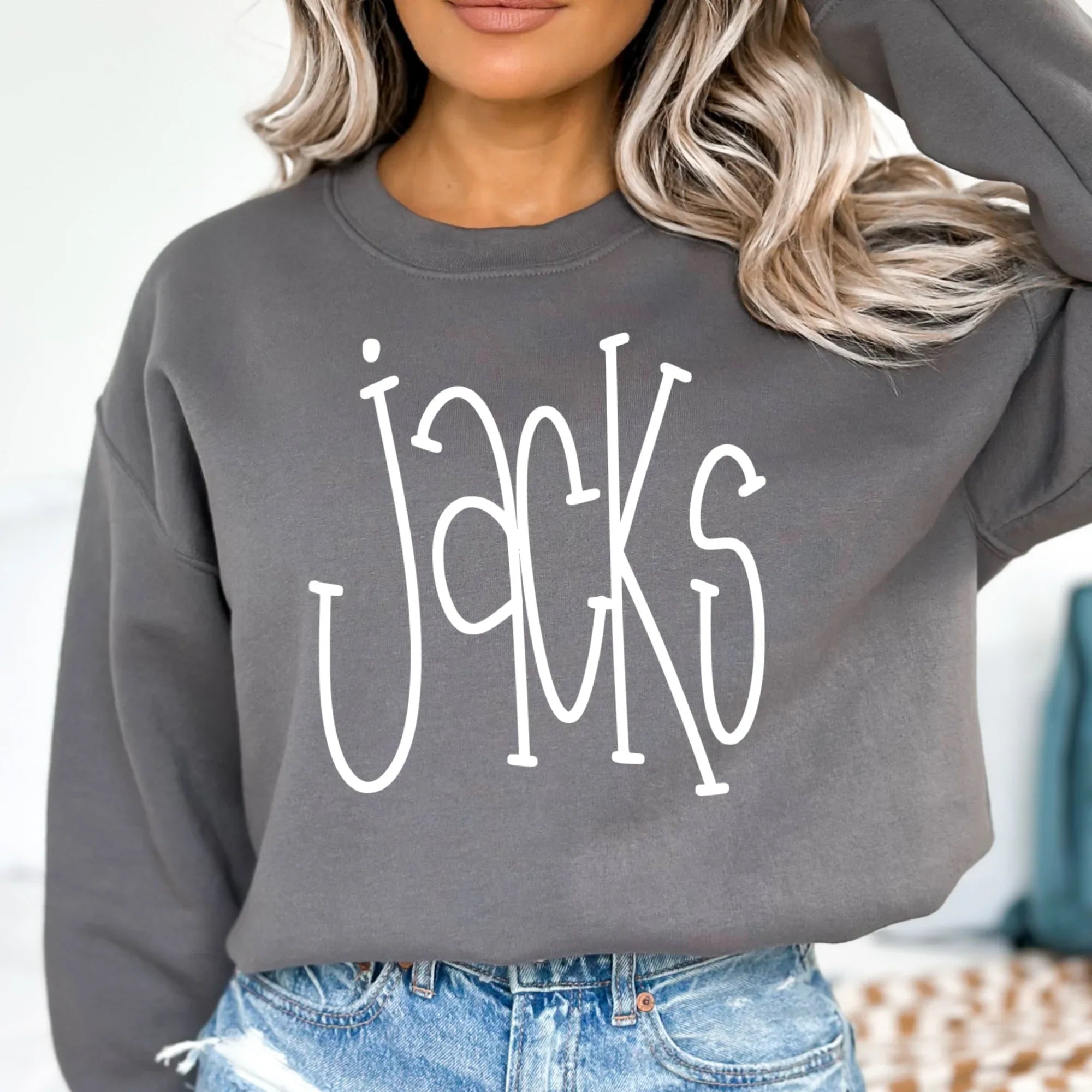 Jacks White Hand Letter DTF Transfer - Merch Girls
