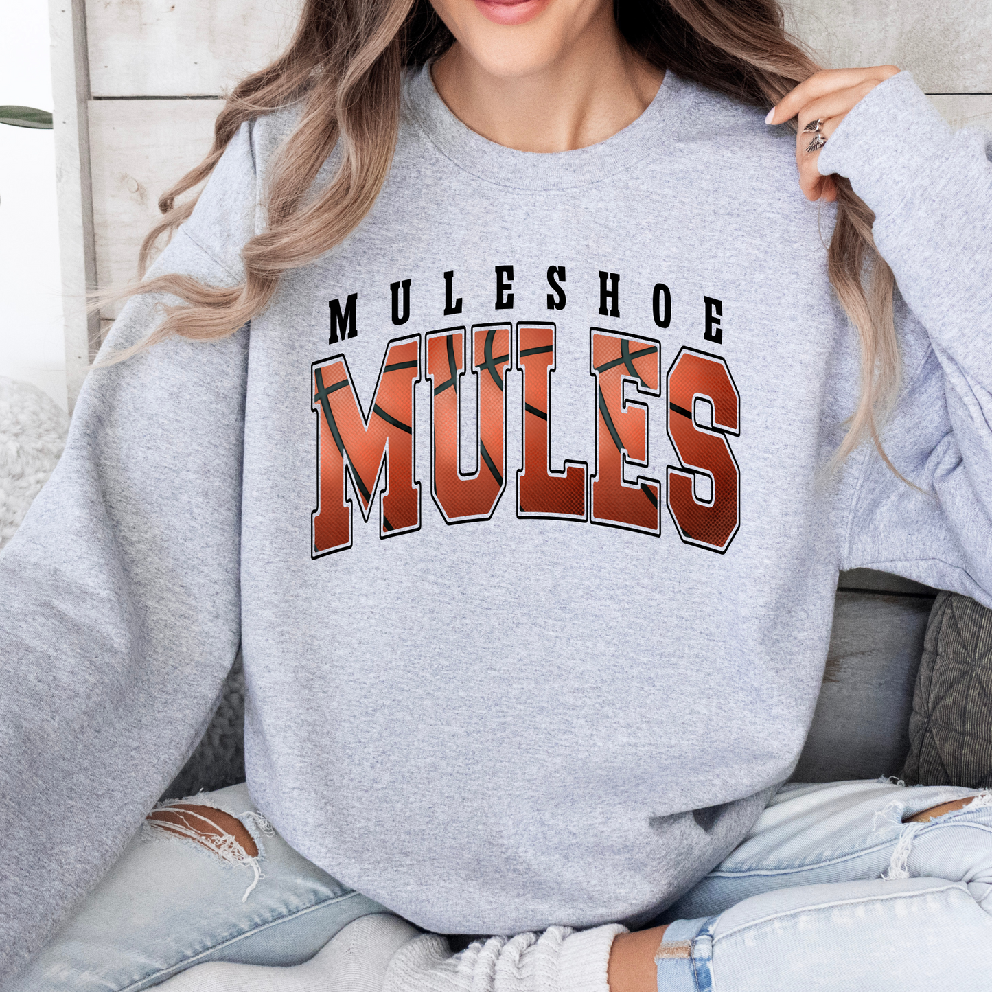 Muleshoe Mules Basketball DTF Transfer