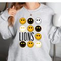 Lions Skinny Text Faces DTF Transfer - Merch Girls