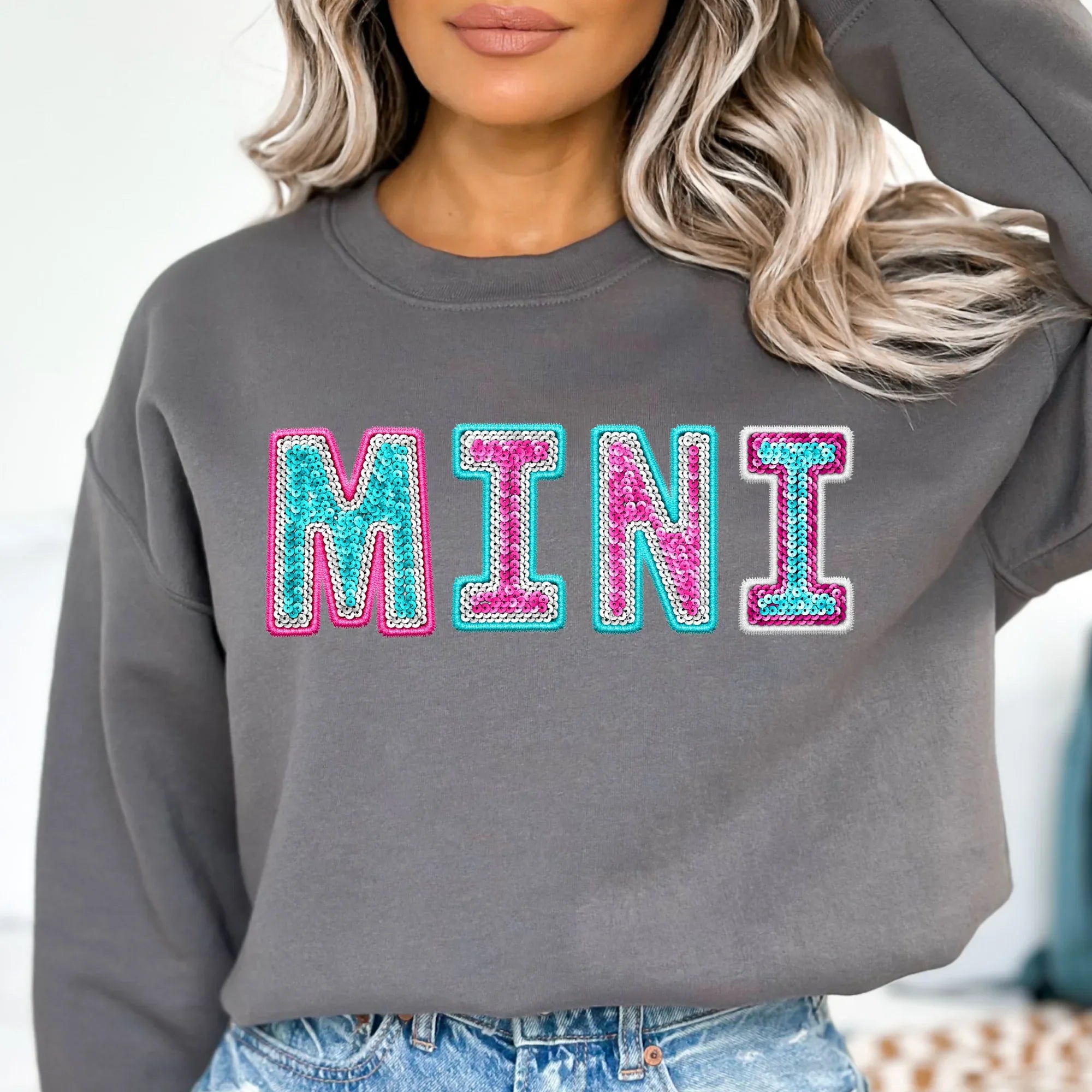 Mini Faux Sequin DTF Transfer - Merch Girls